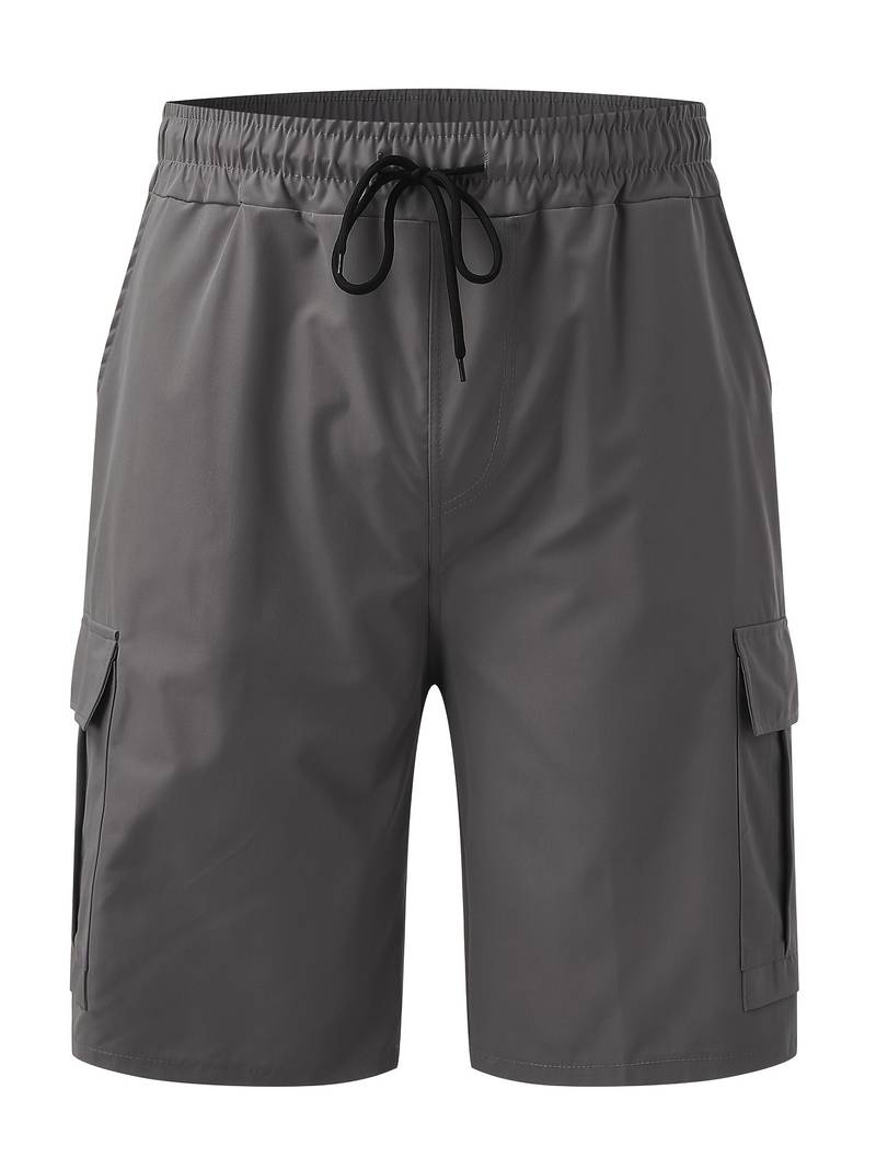 Ethan – lässige, solide shorts mit taschen