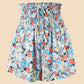 Blumen-High-Waist-Shorts - Rosa