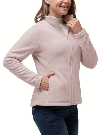 Damen Fleecejacke mit durchgehendem Reißverschluss