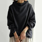 Aleah | Damen Modisch Rollkragen Pullover | Schwarz
