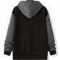 Charles – kontrast-hoodie für herren