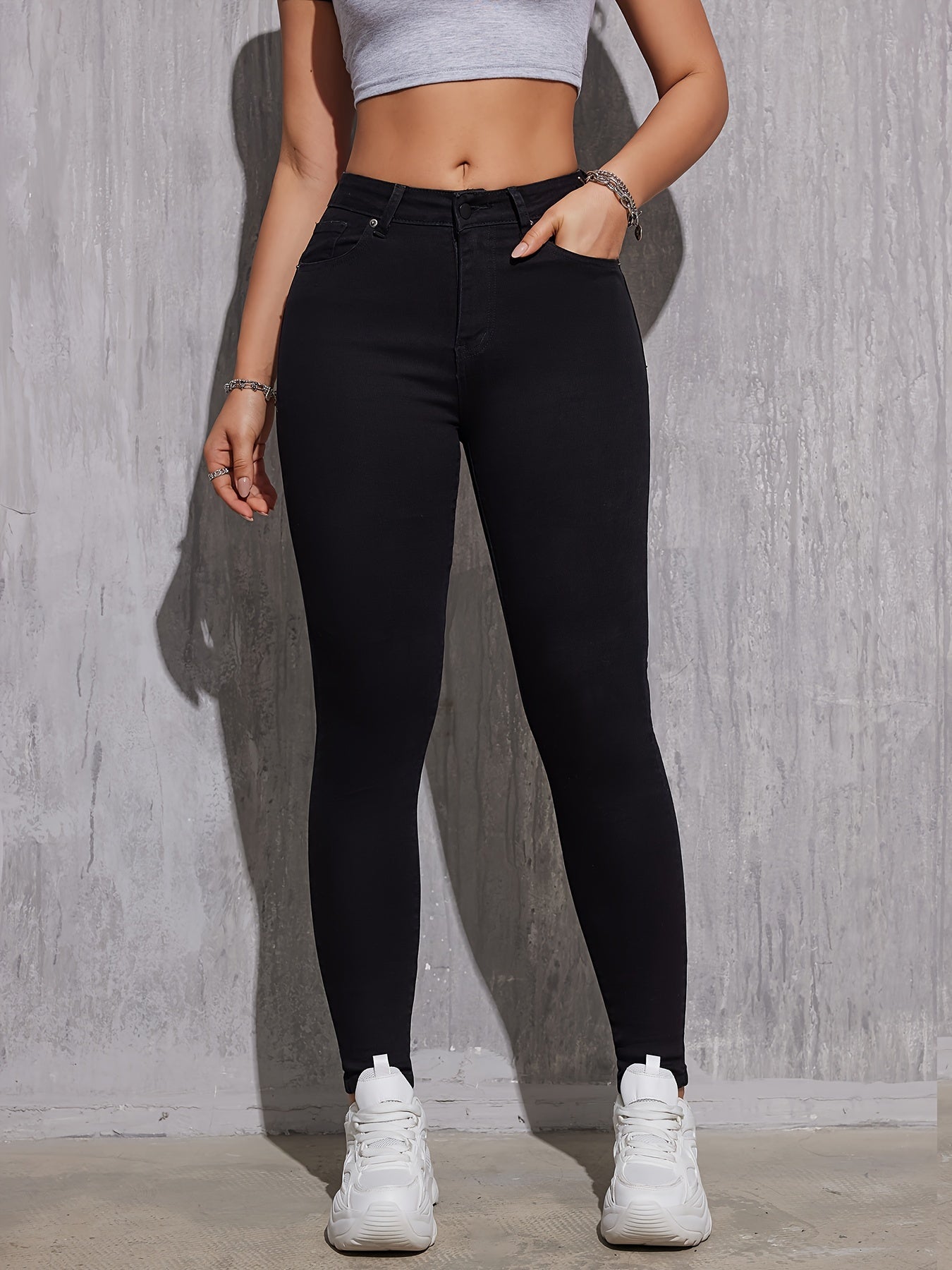 Schwarze Skinny-Jeans - Maria