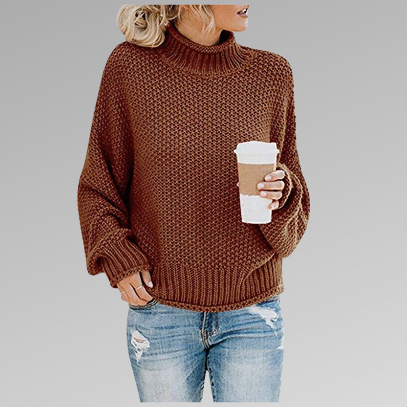 Grobstrick-Rollkragenpullover – Gemütliche Wärme mit mühelosem Stil