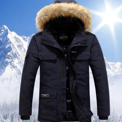 Devon | Herren Winter mit Kapuze Parka Jacke | Warme