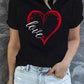 Chloe – t-shirt mit rundhalsausschnitt und love-print