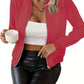 Einfarbige Reißverschluss-Frontjacke - Mila