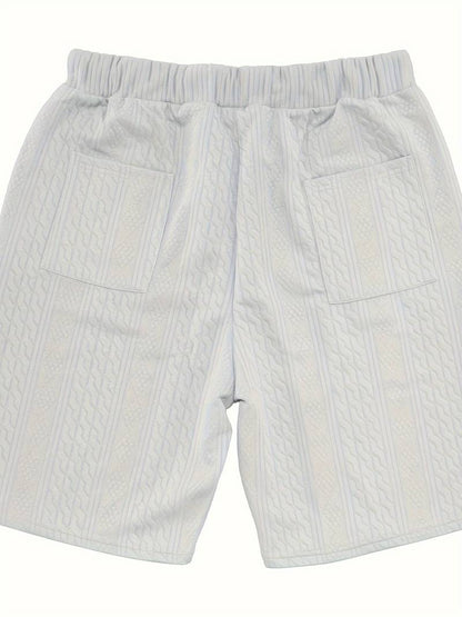 Andrew – set aus bequem sitzendem strickoberteil mit v-ausschnitt und passenden shorts