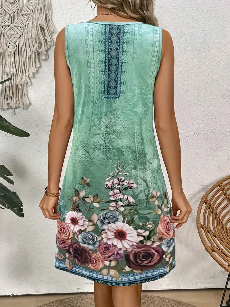 Chiquita - Ärmelloses Tank-Kleid für lässigen Frühlings- und Sommerlook