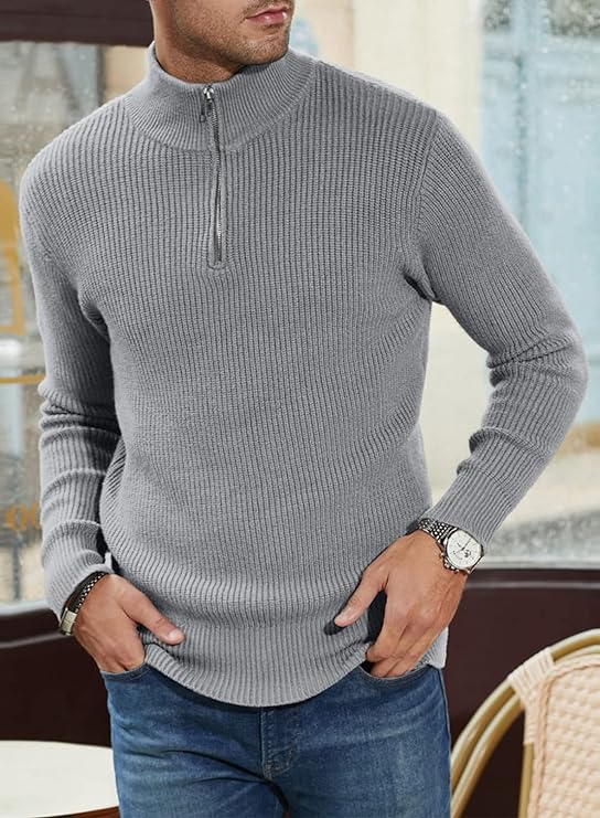 Nicholas – stylischer reißverschlusspullover für herren