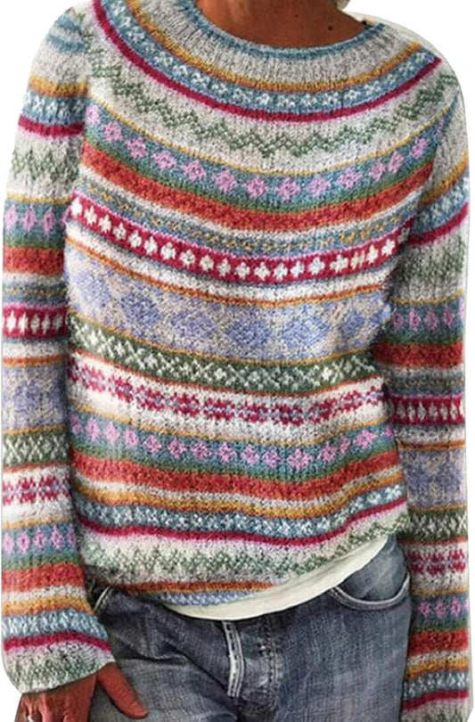 Lilliana | Damen Winter Lässig Bequem Pullover | Warme
