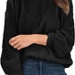 Gerippter Pullover mit V-Ausschnitt - Lilo