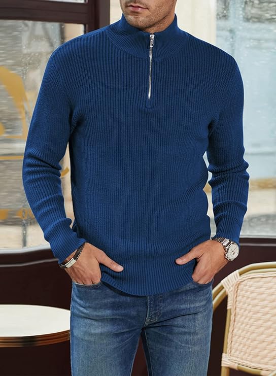Nicholas – stylischer reißverschlusspullover für herren