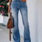 Blau Bootcut-Jeans - Laura