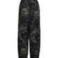 Graublaue Blumenhose Leichtigkeit - Marina