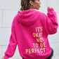 Damen Bedruckter Kapuzenpullover | Langarm