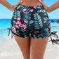 Schwarze Blumen-Shorts - Tessa