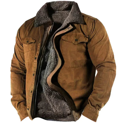 Winterjacke Mit Knopfleiste Für Herren | Warm