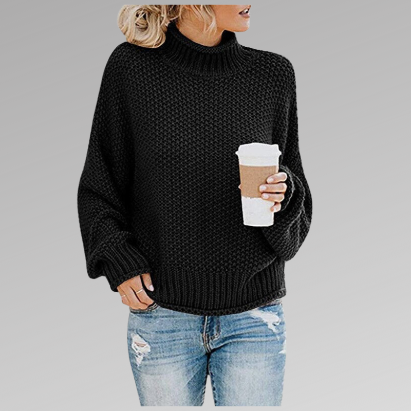 Grobstrick-Rollkragenpullover – Gemütliche Wärme mit mühelosem Stil