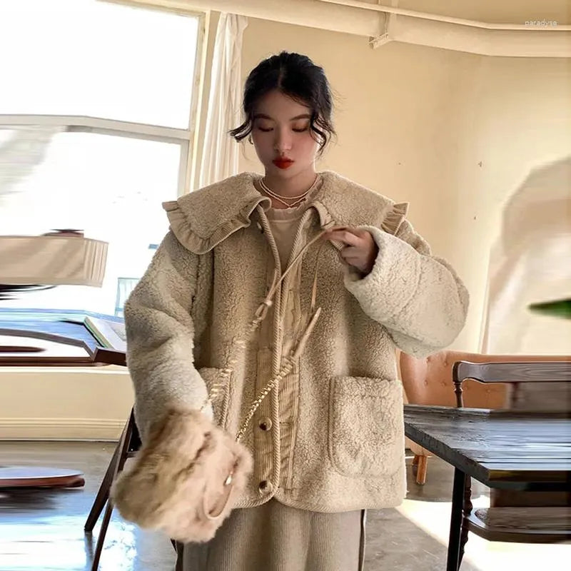 Niedlich und stilvoll Wollmantel - Leren