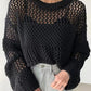 Hohler Sonnenschutz-Pullover für Frauen