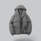 Unisex Winter Klassische Daunen Reißverschluss Jacke | Kapuzen