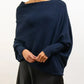 Asymmetrisch drapierter Pullover - Dilanie