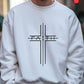 Justin – faith cross-print-pullover für männer