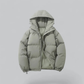 Unisex Winter Klassische Daunen Reißverschluss Jacke | Kapuzen