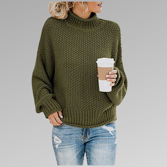 Grobstrick-Rollkragenpullover – Gemütliche Wärme mit mühelosem Stil