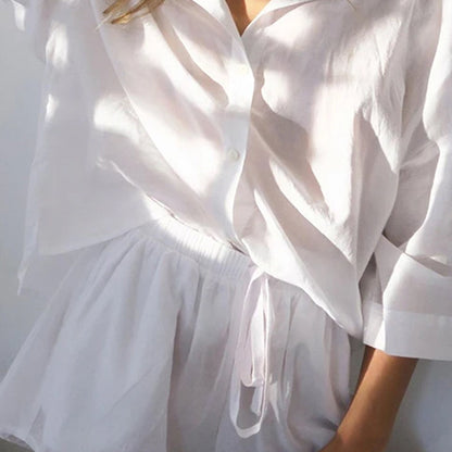 Lässige Lockere Einfarbige Damenbekleidung