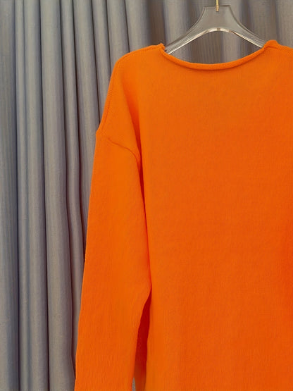 Valerie | Damen Lässiger Pullover mit V-Ausschnitt | Übergröße