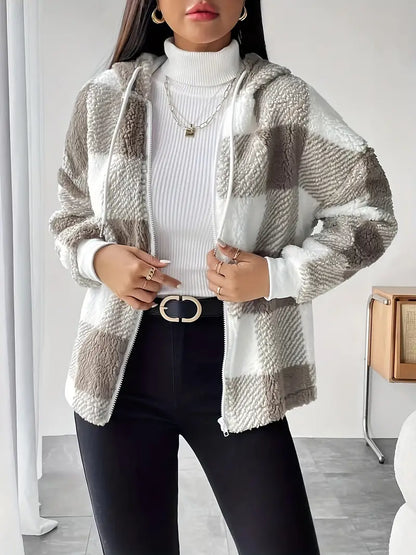 Teddy-Mantel mit Kapuze - Kimmy