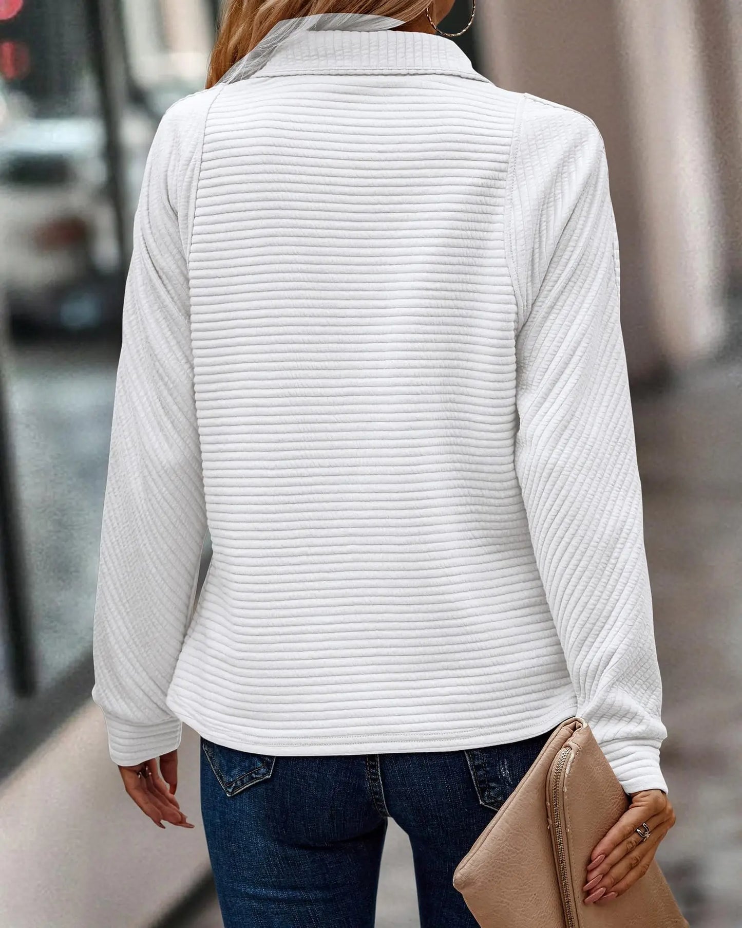 Pullover mit Viertelreißverschluss – Müheloser Stil mit moderner Leichtigkeit