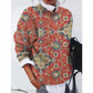 Damen Blumen Lässiger Pullover | Warme