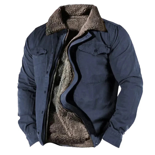 Winterjacke Mit Knopfleiste Für Herren | Warm