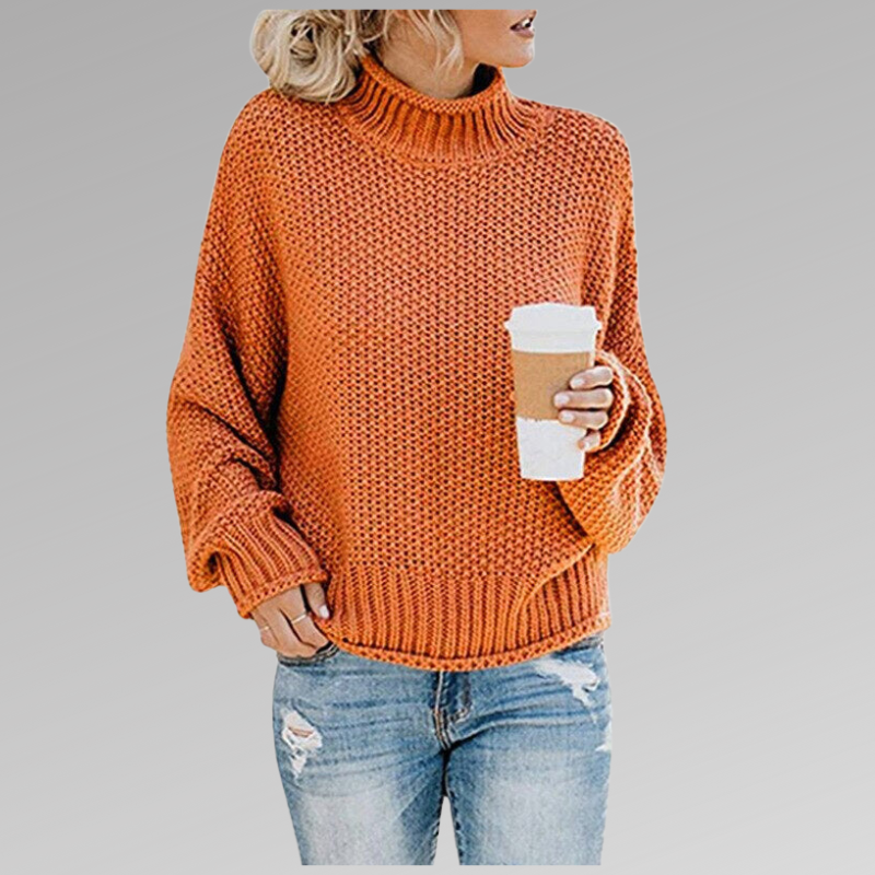Grobstrick-Rollkragenpullover – Gemütliche Wärme mit mühelosem Stil