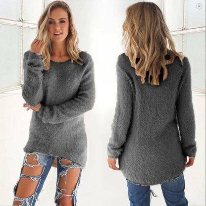 Ellianalyn | Langer Gemütlicher Winterpullover Für Damen | Warm