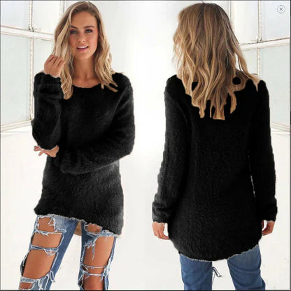 Ellianalyn | Langer Gemütlicher Winterpullover Für Damen | Warm