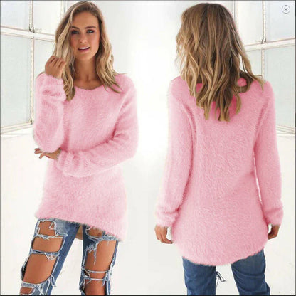Ellianalyn | Langer Gemütlicher Winterpullover Für Damen | Warm