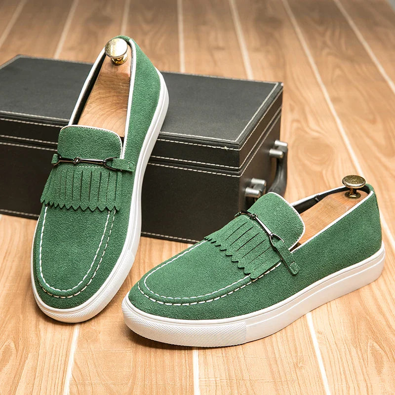 Elegante Herren Wildleder Loafer