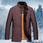 Warme Button Down Jacke Für Herren | Stehkragen
