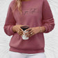 'Share your Light' Sweatshirt mit Rundhalsausschnitt in Übergröße - Helmine