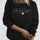 'Share your Light' Sweatshirt mit Rundhalsausschnitt in Übergröße - Helmine