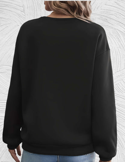 'Share your Light' Sweatshirt mit Rundhalsausschnitt in Übergröße - Helmine