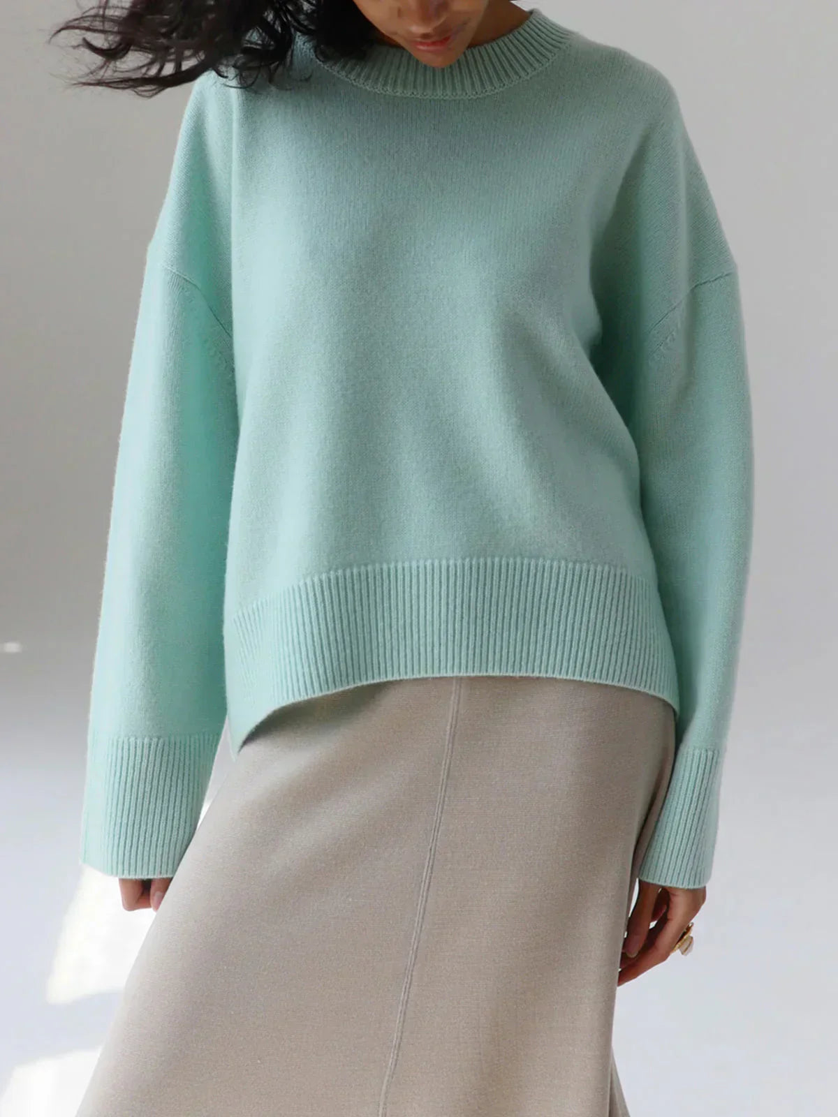 Pullover mit lockerer Passform – Moderne Schlichtheit mit mühelosem Komfort