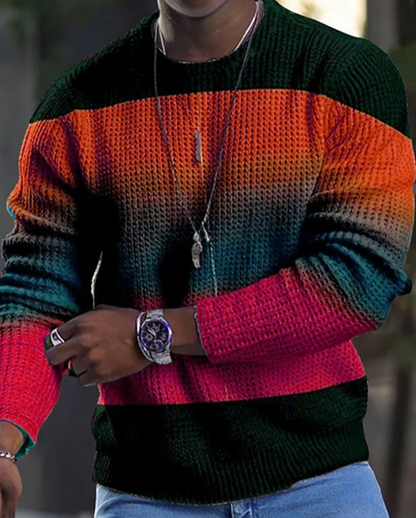 Aion - Stylischer Pullover mit Waffel-Struktur für Herren