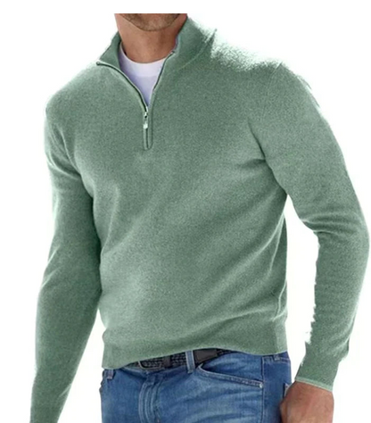 Lauren POLO - STYLISCHER ZIPPER-PULLOVER FÜR HERREN (ITALIENISCHES DESIGN)