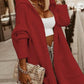 Lässige offene Strickjacke mit Kapuze - Carmen