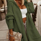 Lässige offene Strickjacke mit Kapuze - Carmen