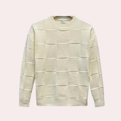 Lässiger gestrickter warmer Herrenpullover